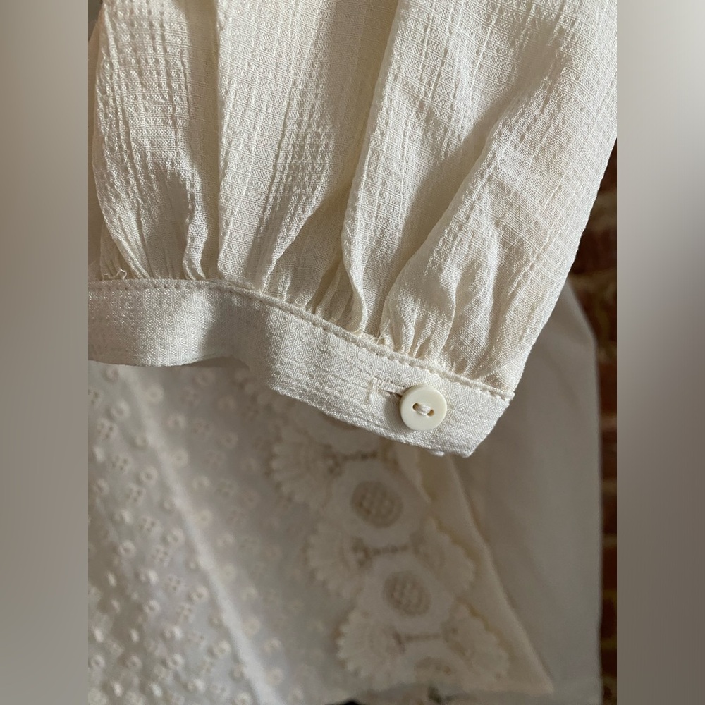 Mango Embroidered Panel Blouse - New With Tags - Picture 7 of 16